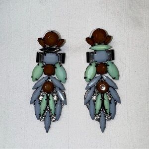 Glamorous Multi-Color Statement Drop Earrings